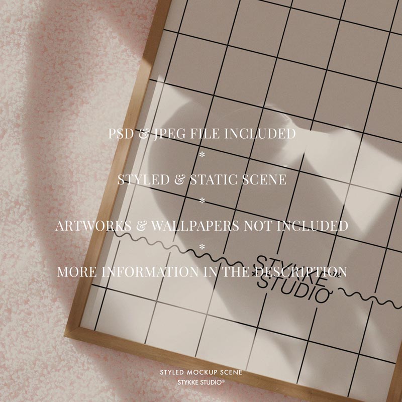 Poppy Daisy No 84 | Frame Mockup 357 - Vertical