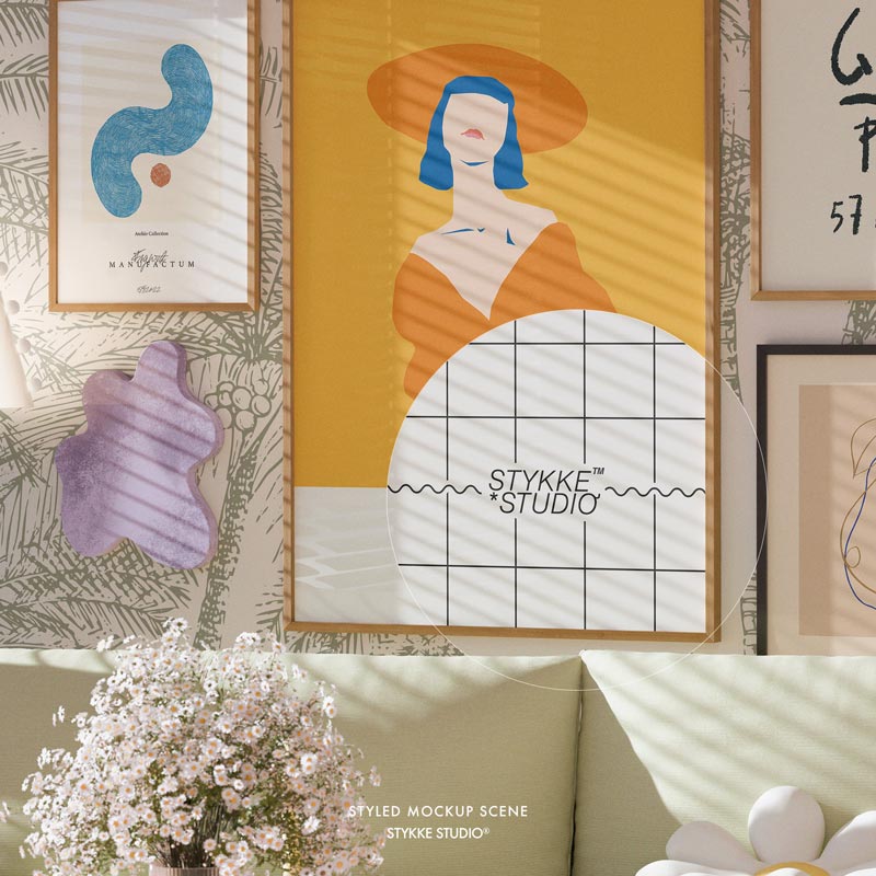 Poppy Daisy No 84 | Frame Mockup 367 - Vertical