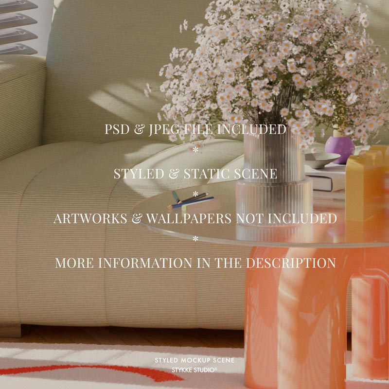 Poppy Daisy No 84 | Frame Mockup 367 - Vertical
