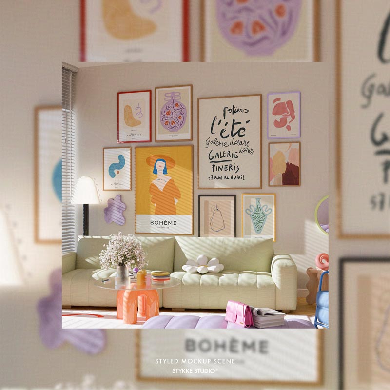 Poppy Daisy No 84 | Frame Mockup 367 - Vertical