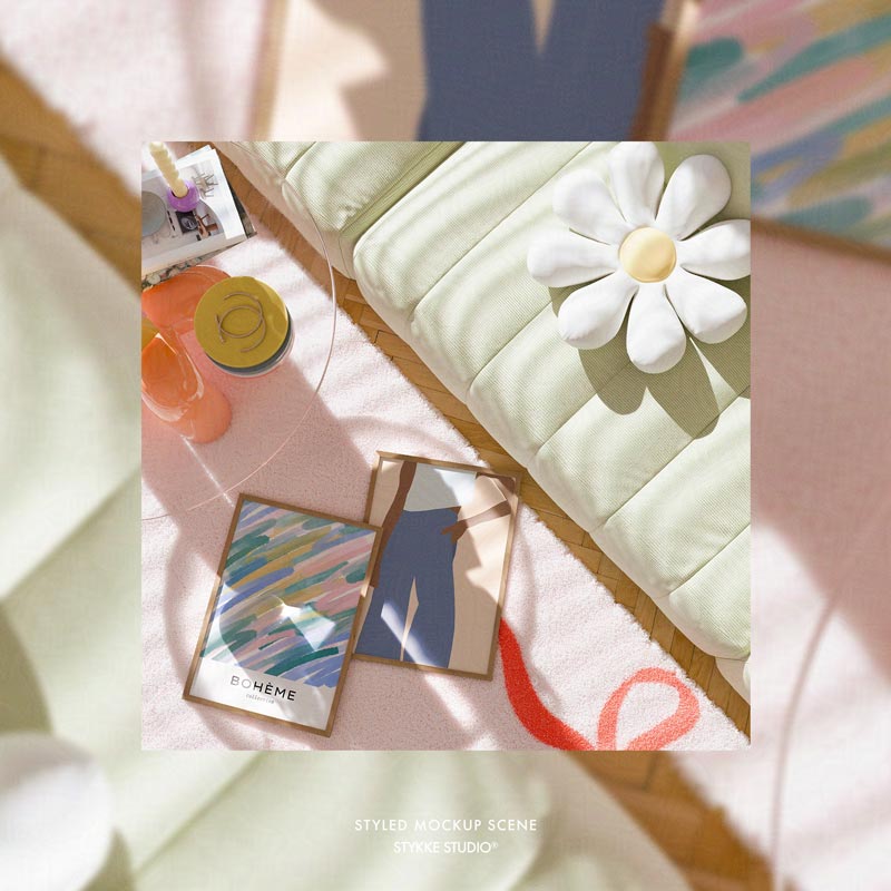 Poppy Daisy No 84 | Frame Mockup 357 - Vertical