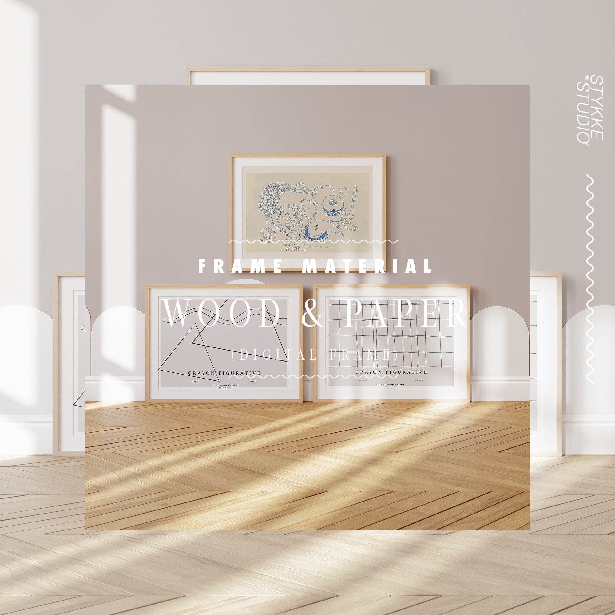 Frame Mockups for Art & Prints | Playful Kids Room Frame Mockup 45 