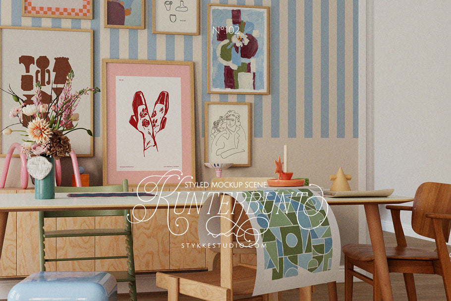 KUNTERBUNT NO. 102 | Frame Mockup Set