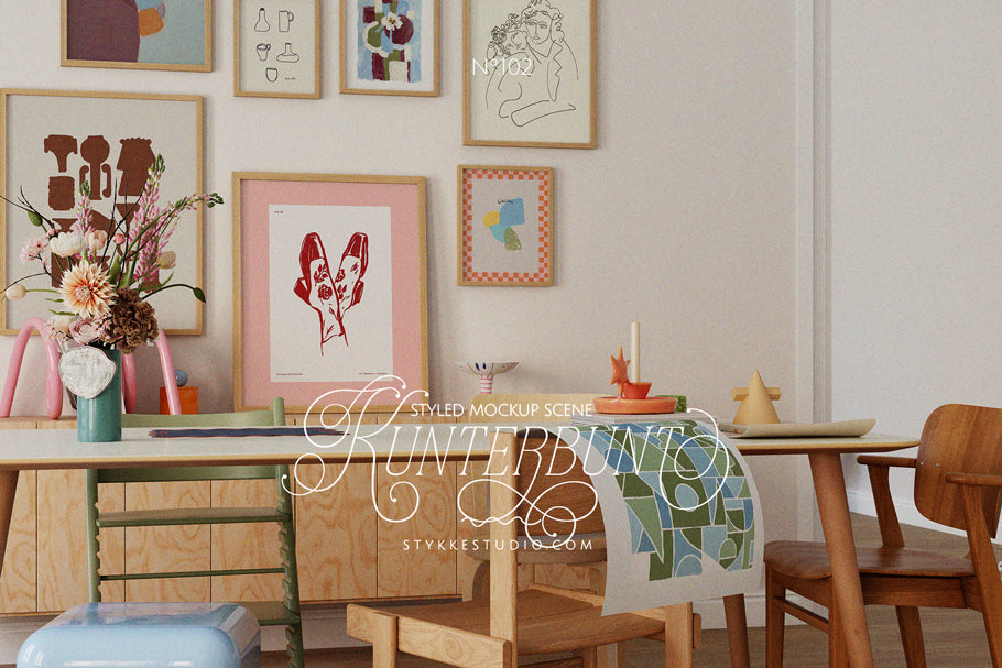KUNTERBUNT NO. 102 | Frame Mockup Set