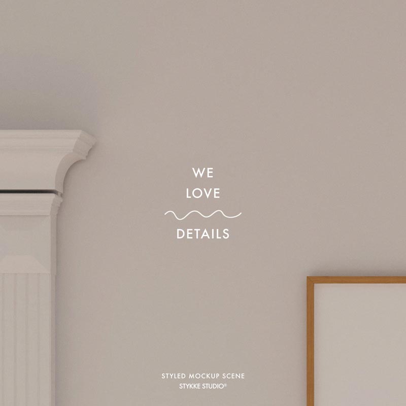 Gallery Wall Frame Mockup | Wooden 1