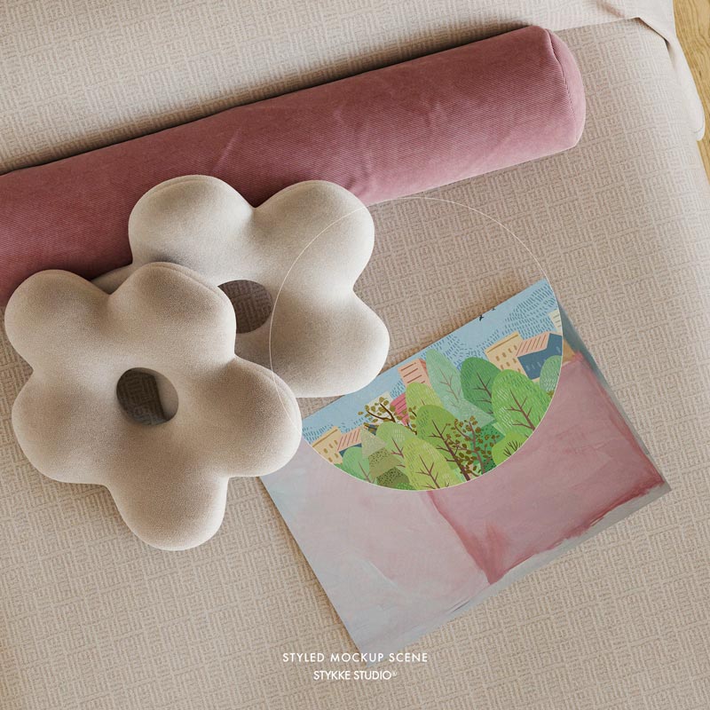 Pink Cushion | Frame Mockup 646