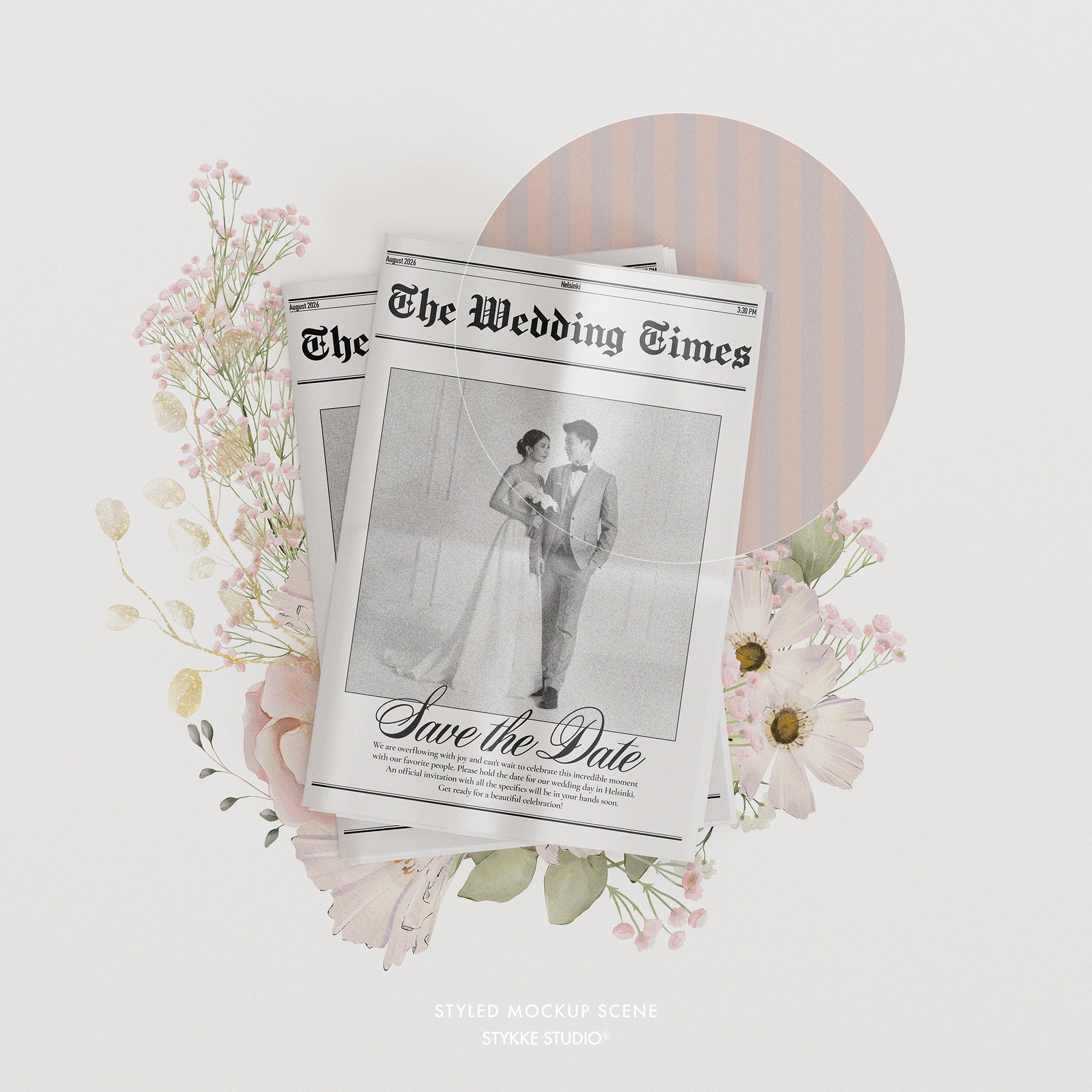 Newspaper Mockup | Stack 01