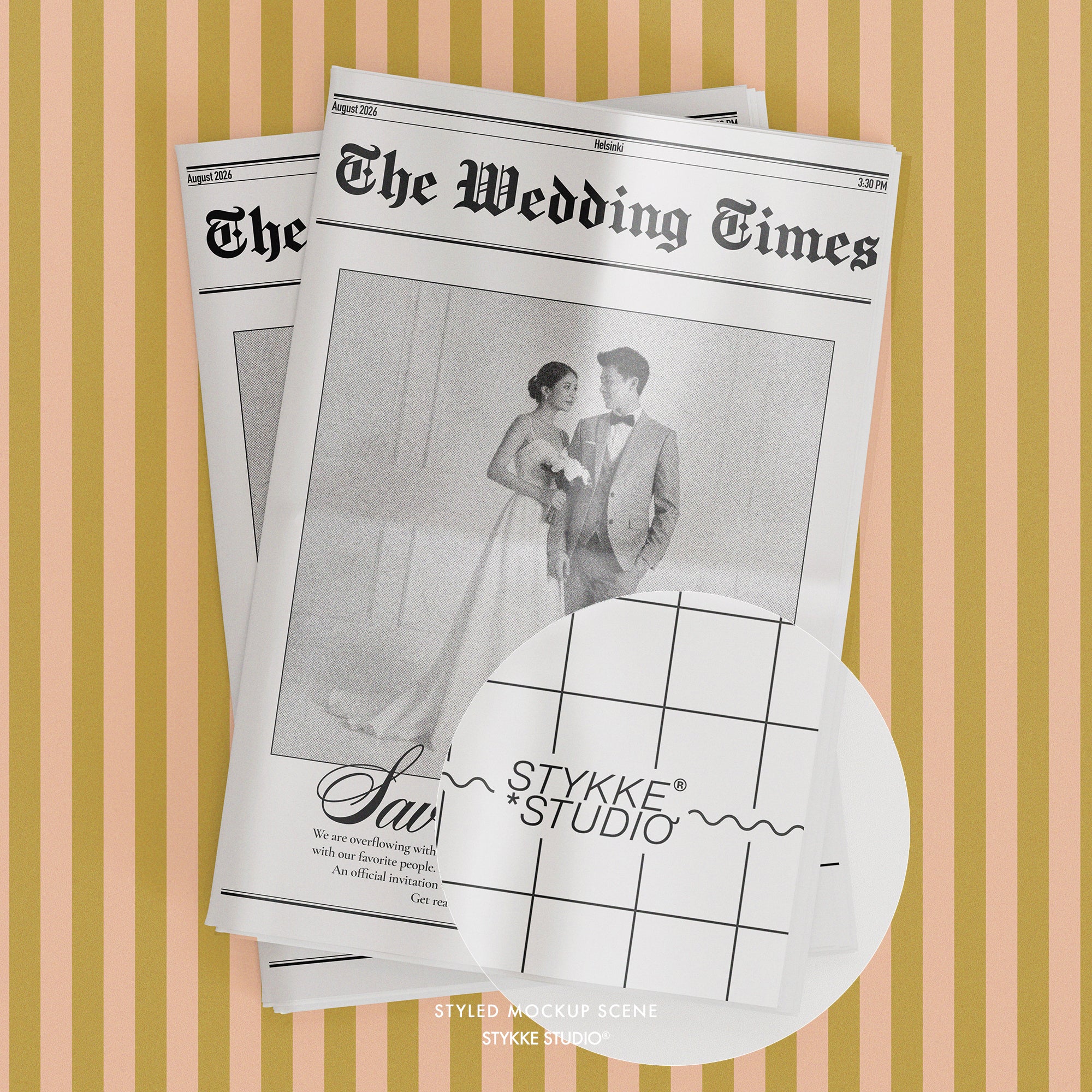 Newspaper Mockup | Stack 01
