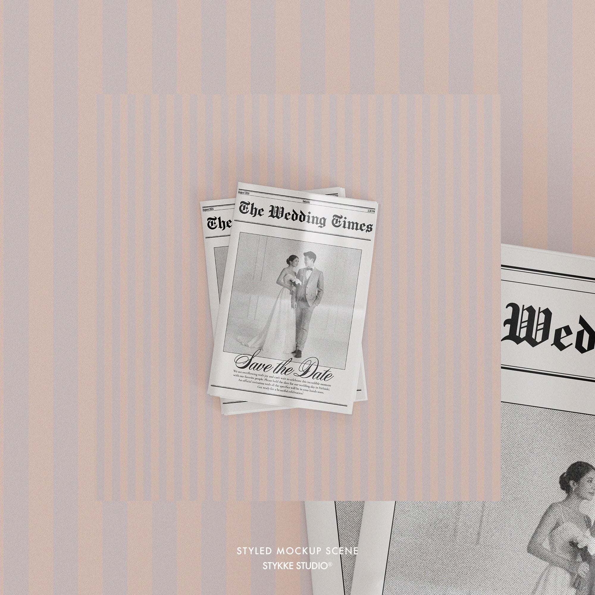 Newspaper Mockup | Stack 01