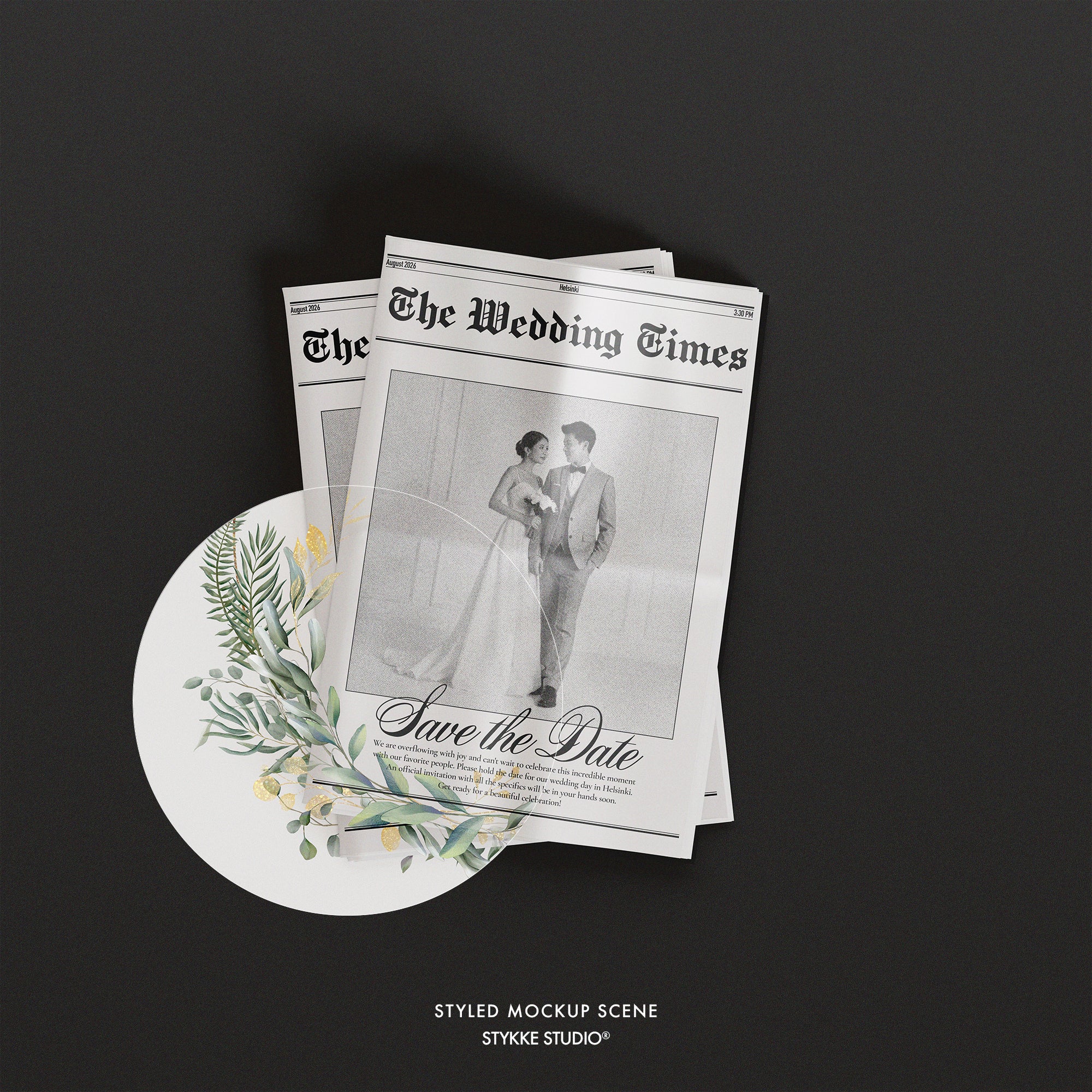Newspaper Mockup | Stack 01