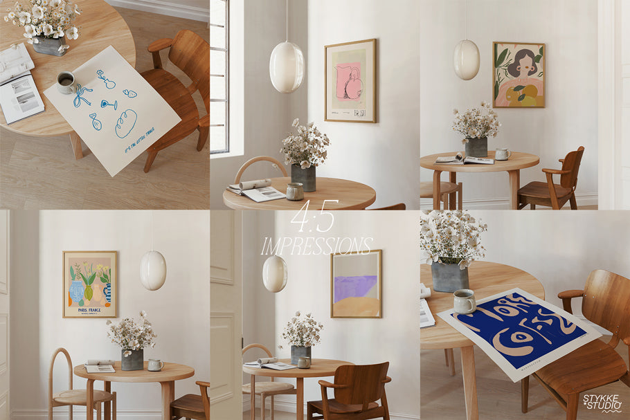 NORDIC WOOD NO. 99 | Frame & Poster Mockup Set