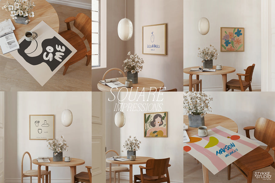 NORDIC WOOD NO. 99 | Frame & Poster Mockup Set