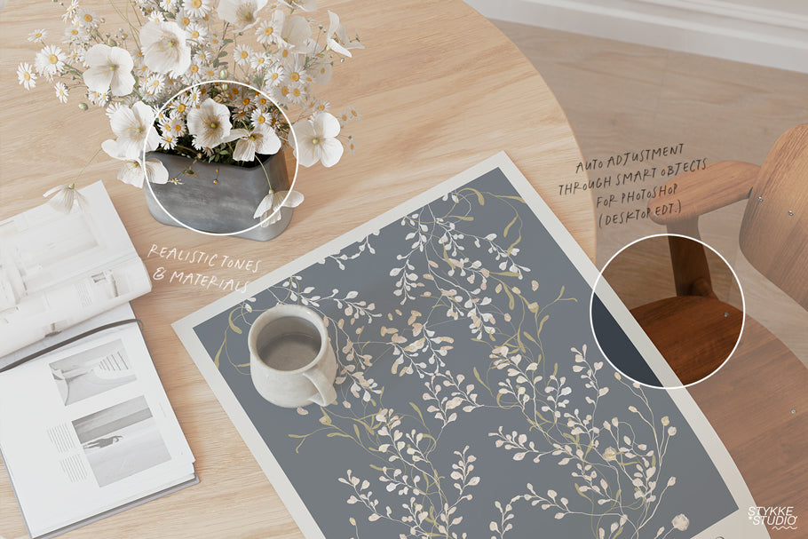 NORDIC WOOD NO. 99 | Frame & Poster Mockup Set