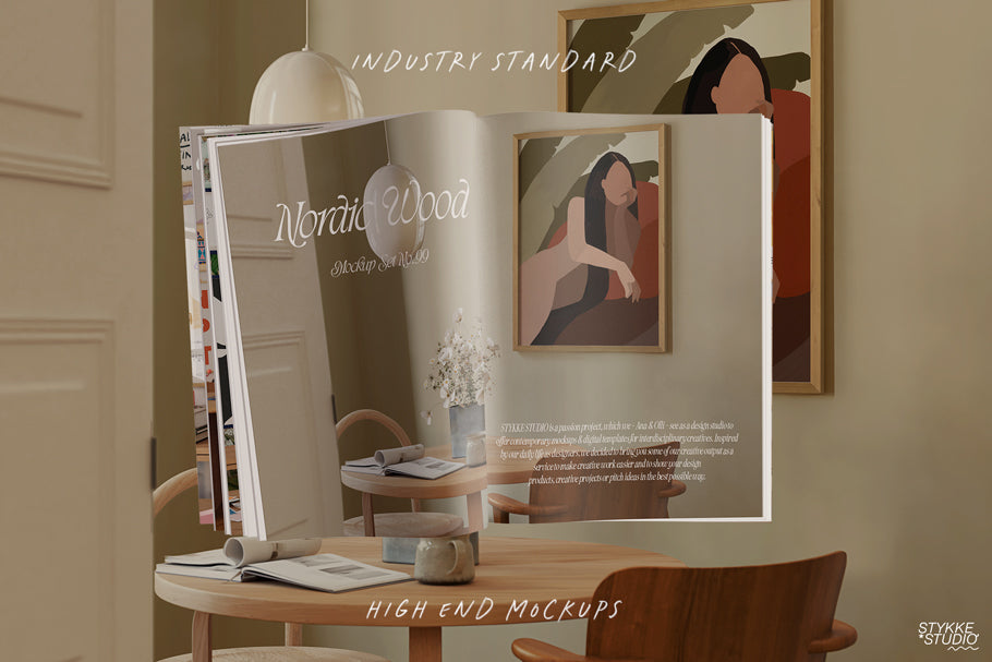 NORDIC WOOD NO. 99 | Frame & Poster Mockup Set