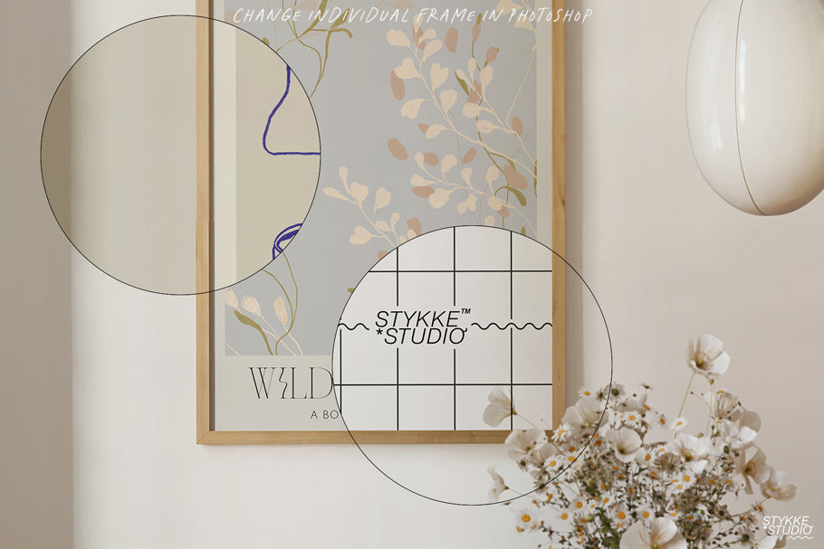 NORDIC WOOD NO. 99 | Frame & Poster Mockup Set