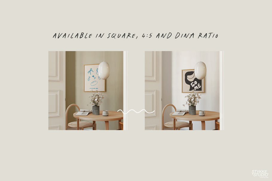 NORDIC WOOD NO. 99 | Frame & Poster Mockup Set