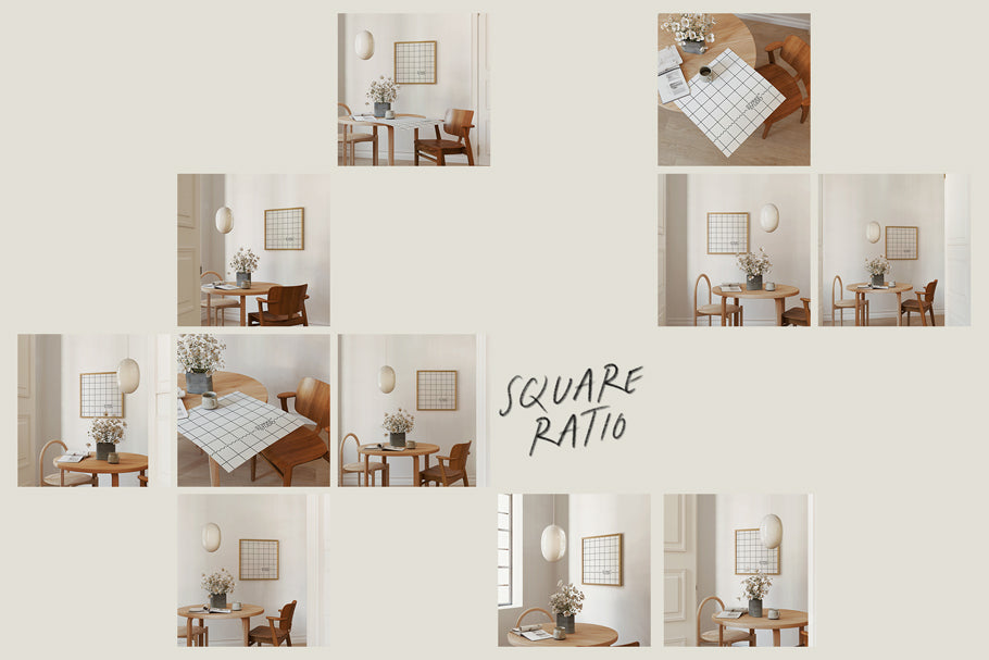 NORDIC WOOD NO. 99 | Frame & Poster Mockup Set