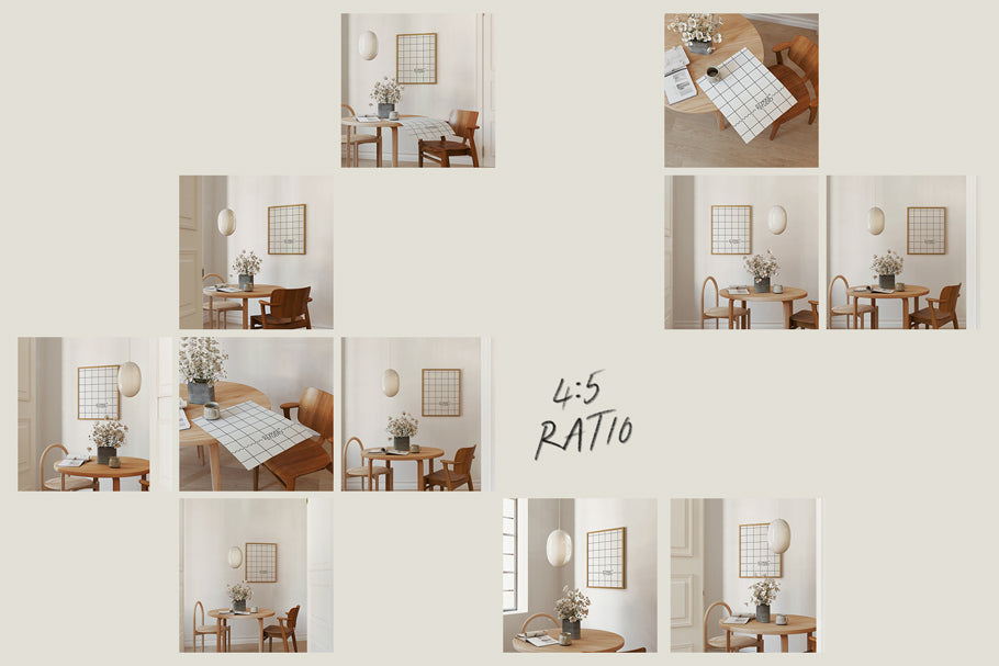 NORDIC WOOD NO. 99 | Frame & Poster Mockup Set