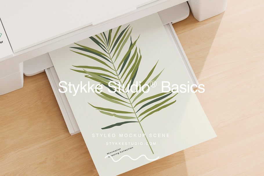 Printable Paper Mockup | STYKKE STUDIO® BASICS