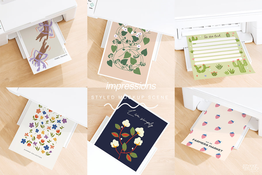 Printable Paper Mockup | STYKKE STUDIO® BASICS