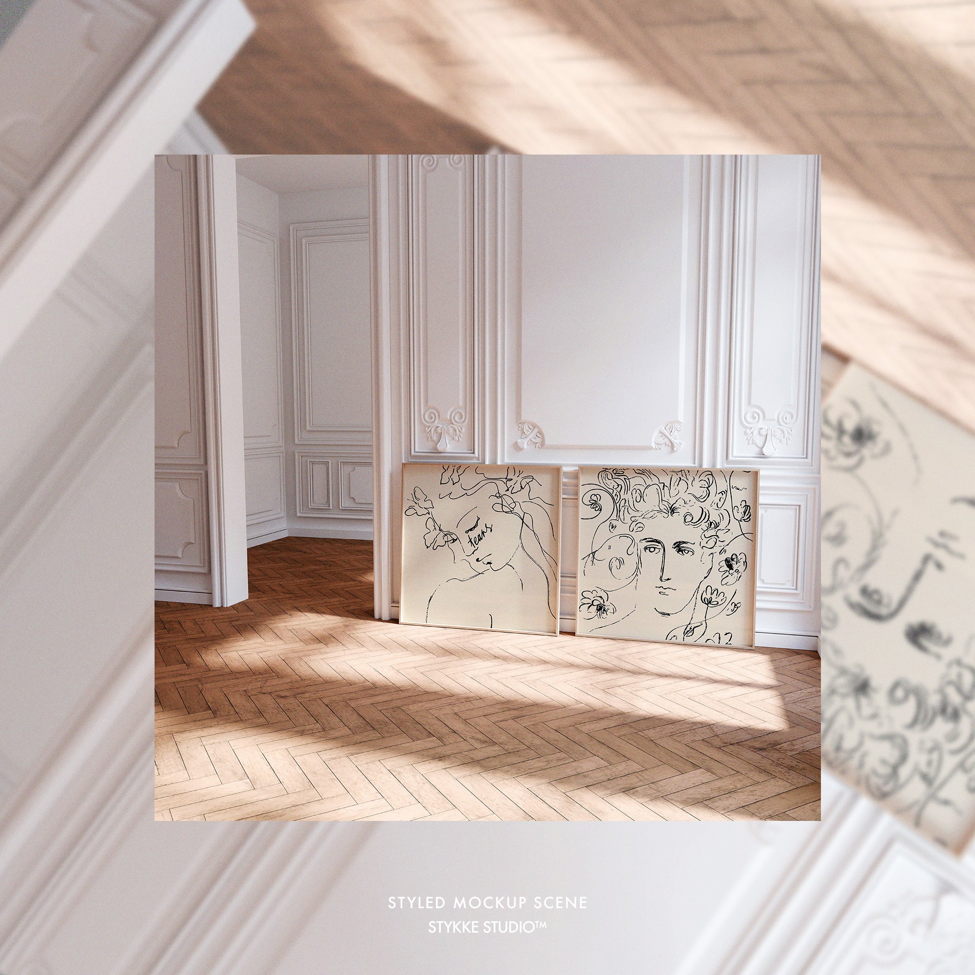 Journée en couleur | Square Frame Mockup Duo 56