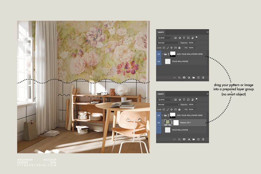 WALLPAPER MOCKUP | Meyka's Walls minimalist edt.