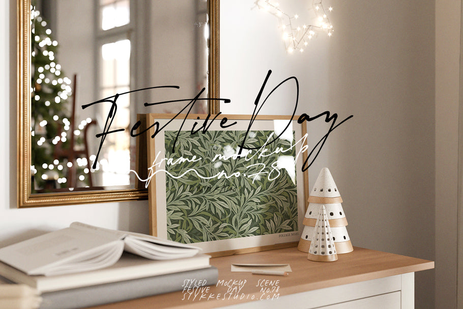 FESTIVE DAY NO. 78 | Frame & Poster Mockup Set