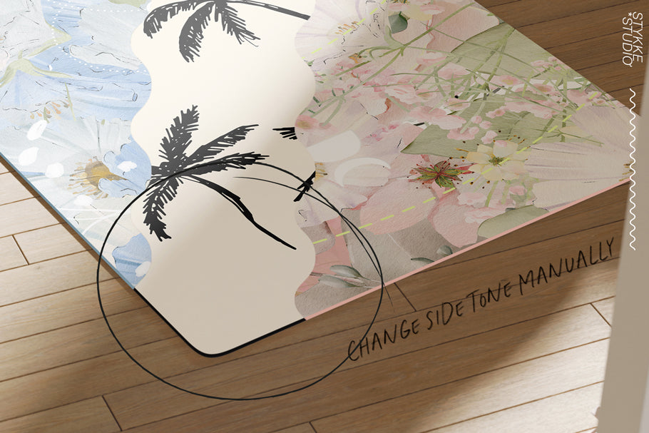 YOGA MAT MOCKUP | Me Time "Floral"