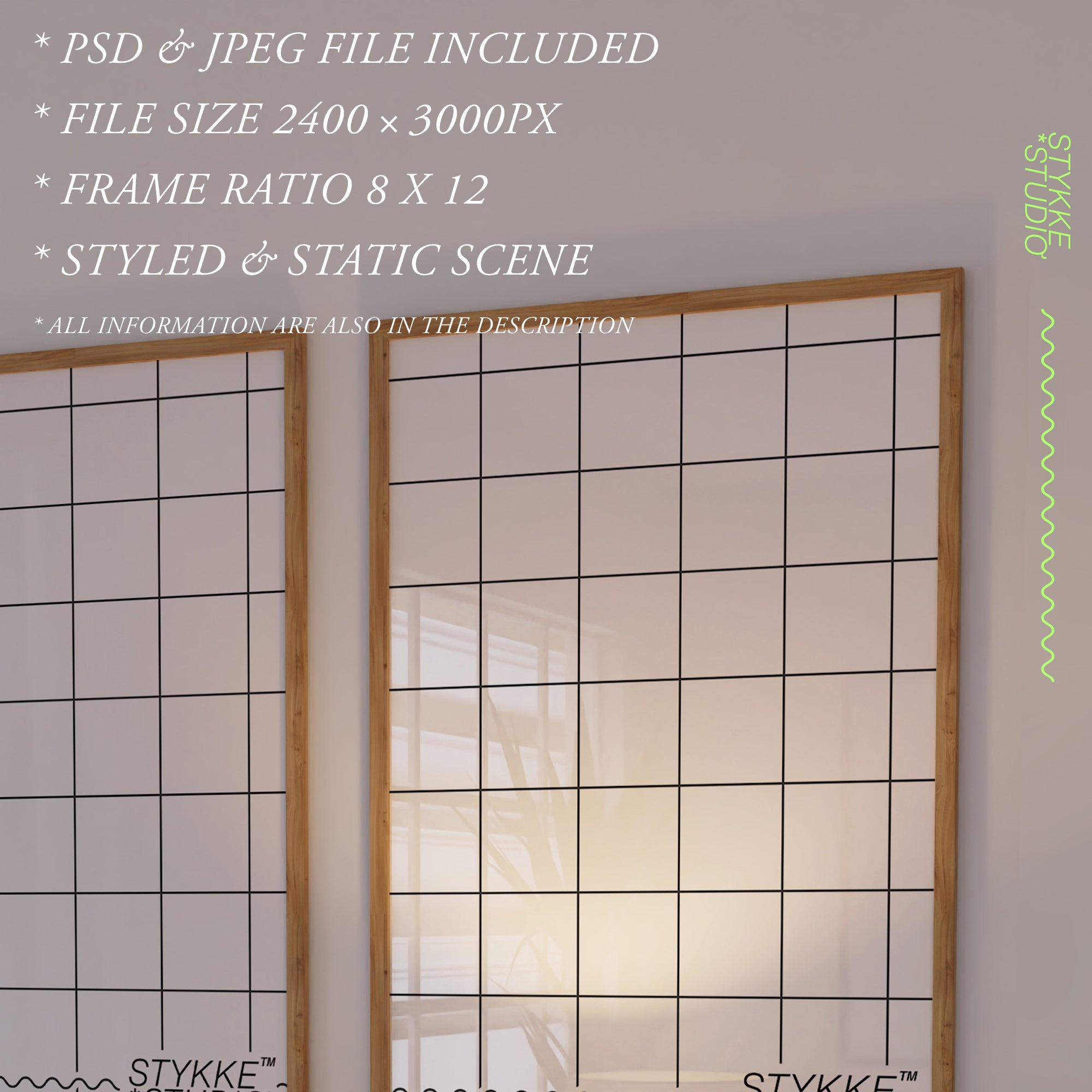 Kinga's Room 11 | 2 Frame Single Mockup