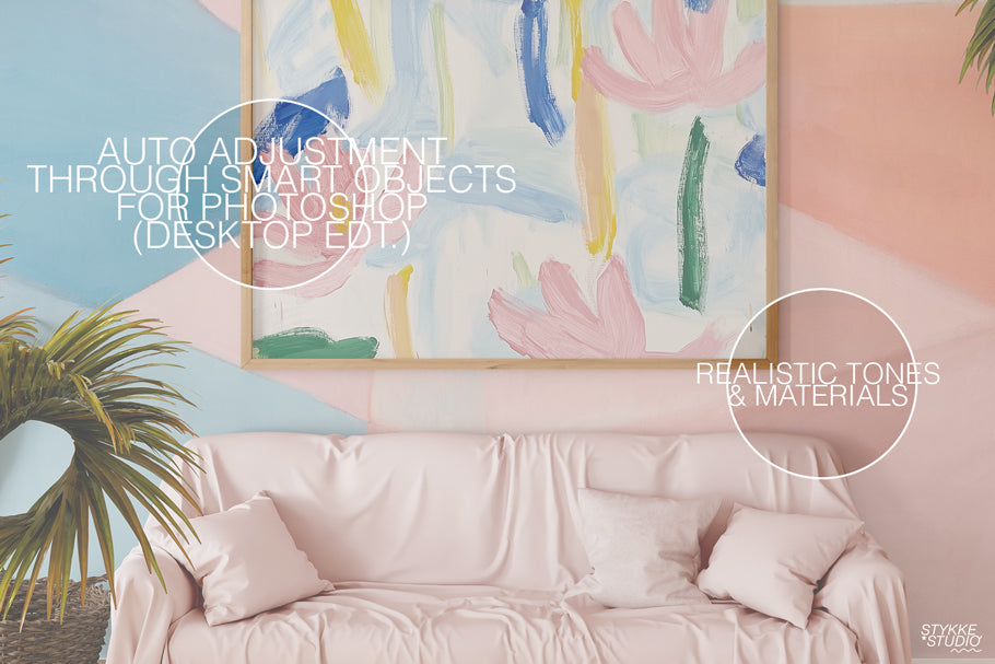 Frame Gallery Wall Mockup Mix | STYKKE STUDIO™ BASICS