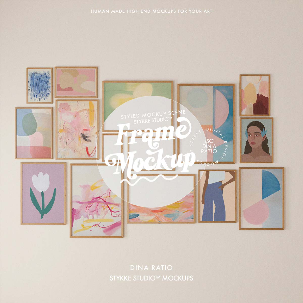 Gallery Wall Frame Mockup | Soft Light 1