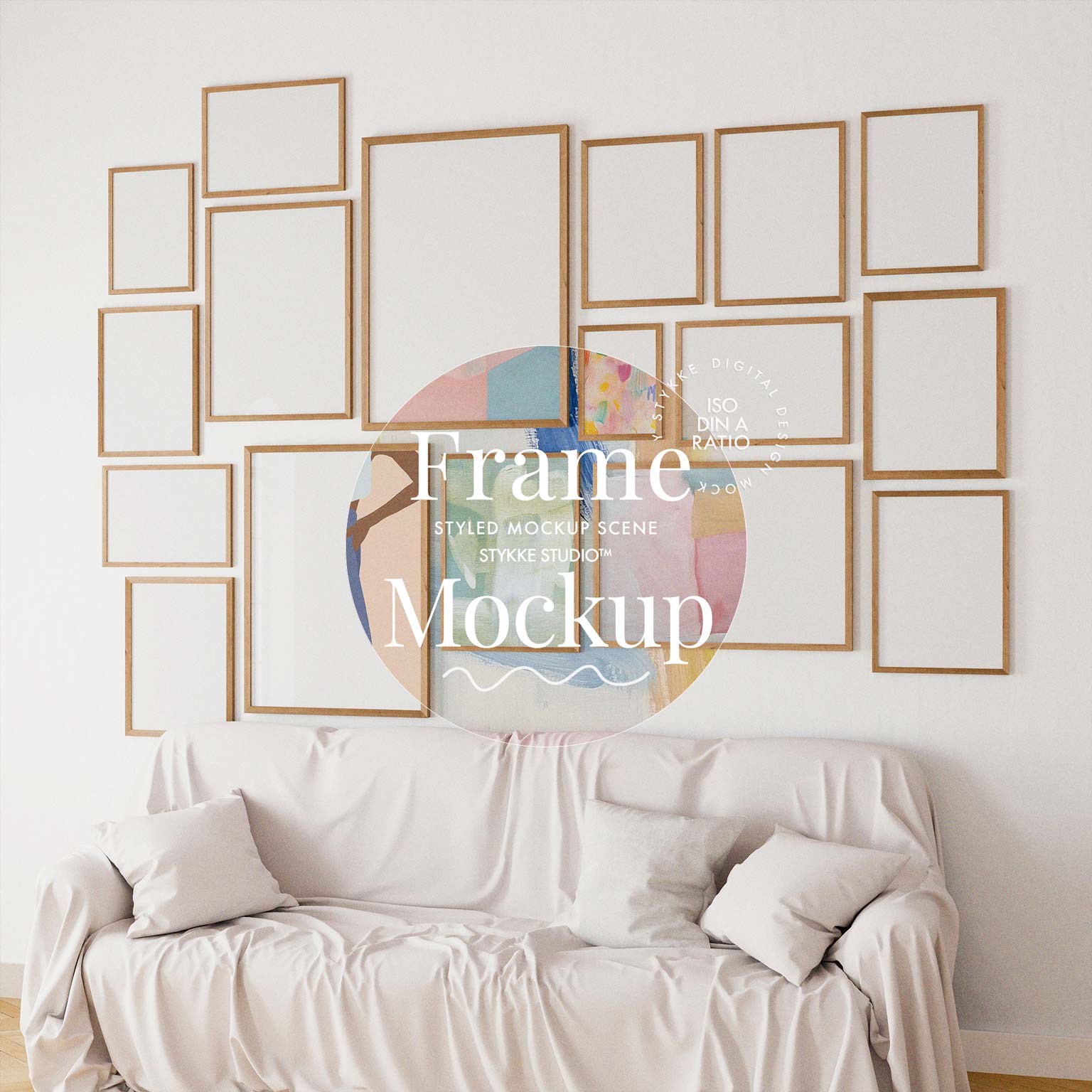 Gallery Wall Frame Mockup | Linen Cover 4