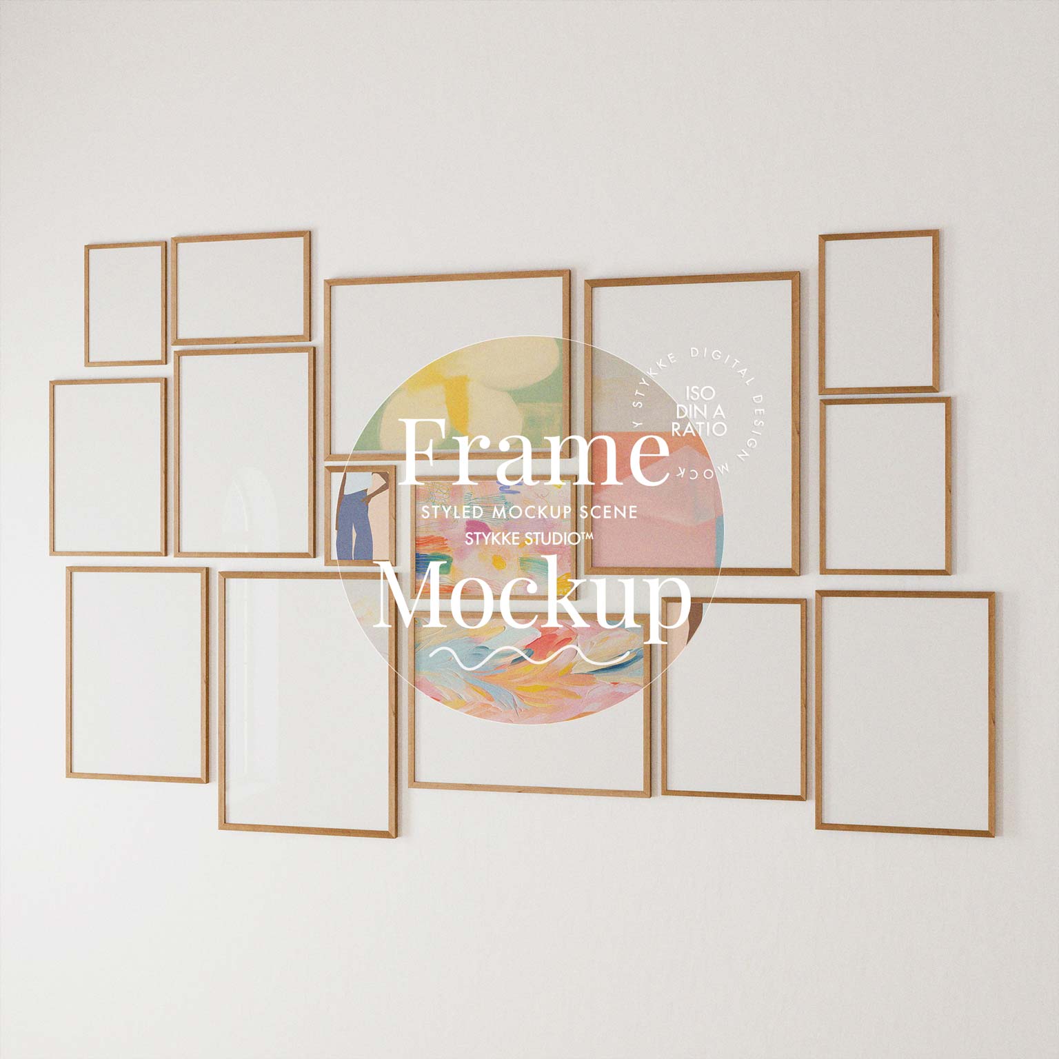 Gallery Wall Frame Mockup | Soft Light 2