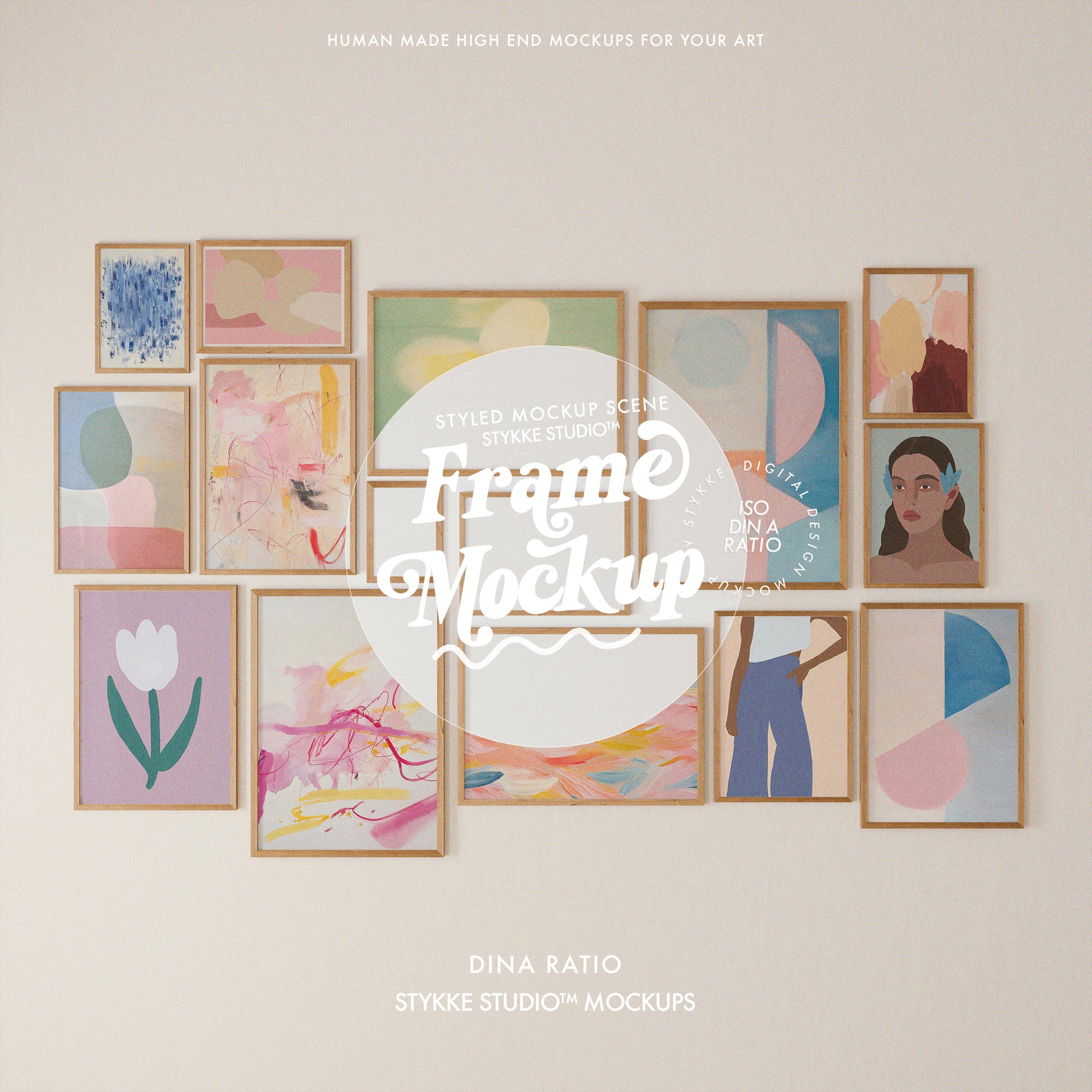 Gallery Wall Frame Mockup | Soft Light 1
