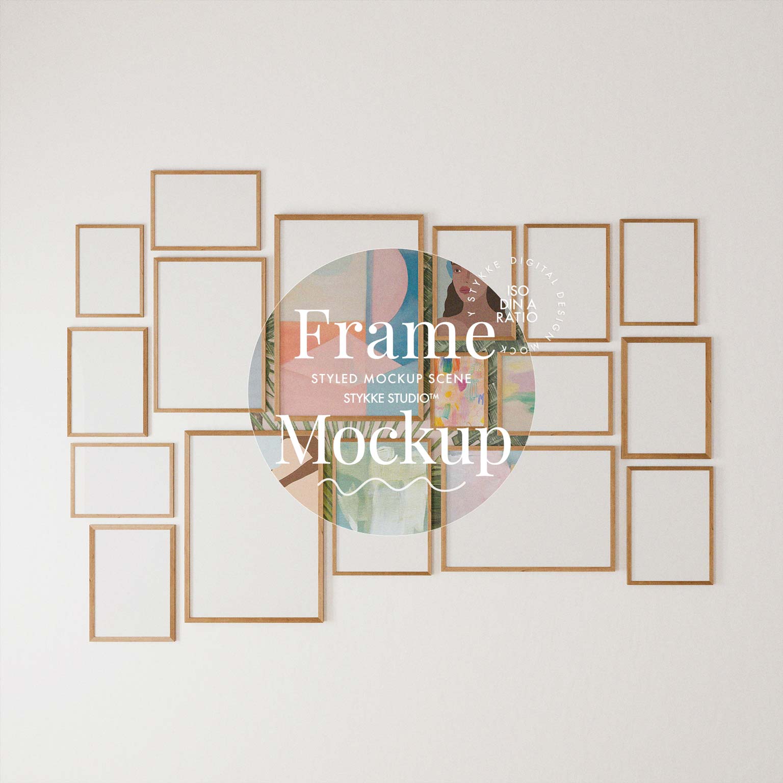 Gallery Wall Frame Mockup | Soft Light 3