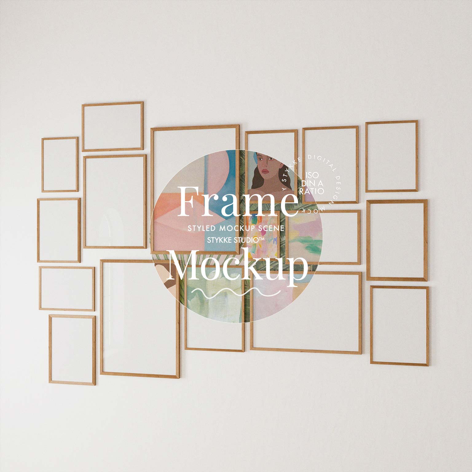 Gallery Wall Frame Mockup | Soft Light 4