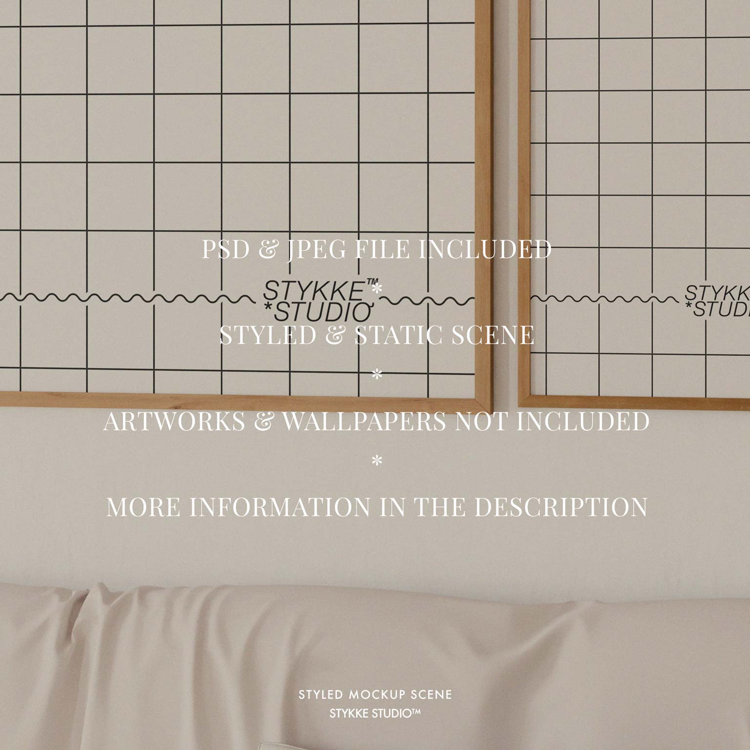 Gallery Wall Frame Mockup | Linen Cover 2