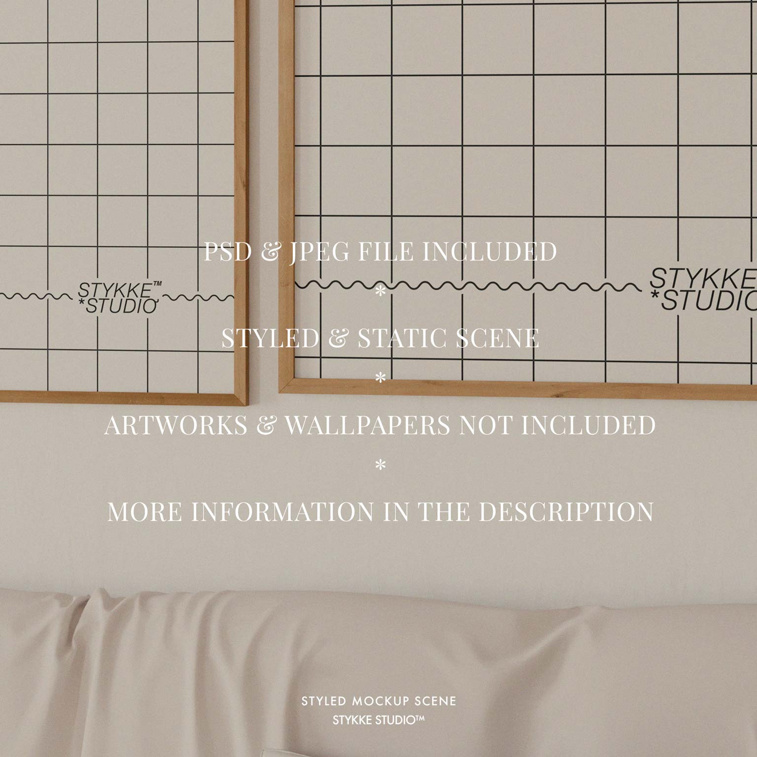 Gallery Wall Frame Mockup | Linen Cover 4