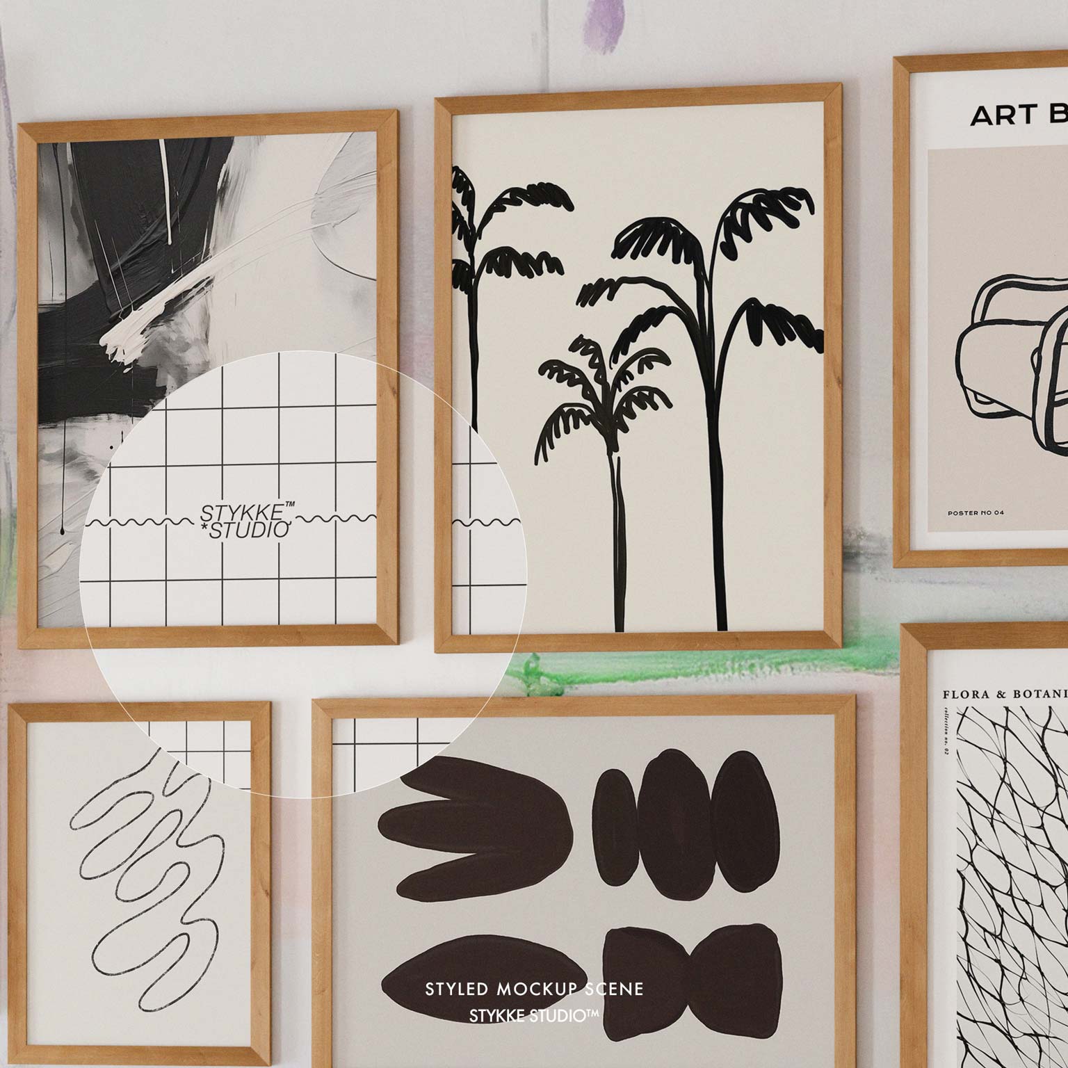 Gallery Wall Frame Mockup | Soft Light 4