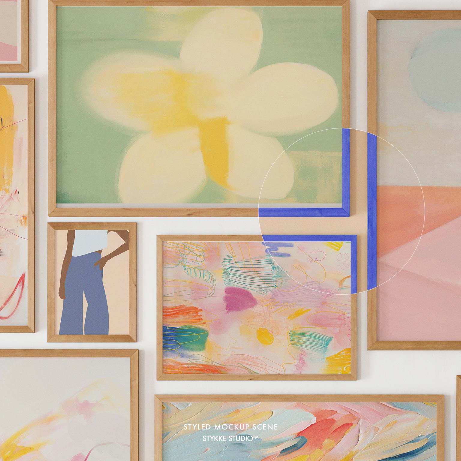 Gallery Wall Frame Mockup | Linen Cover 1