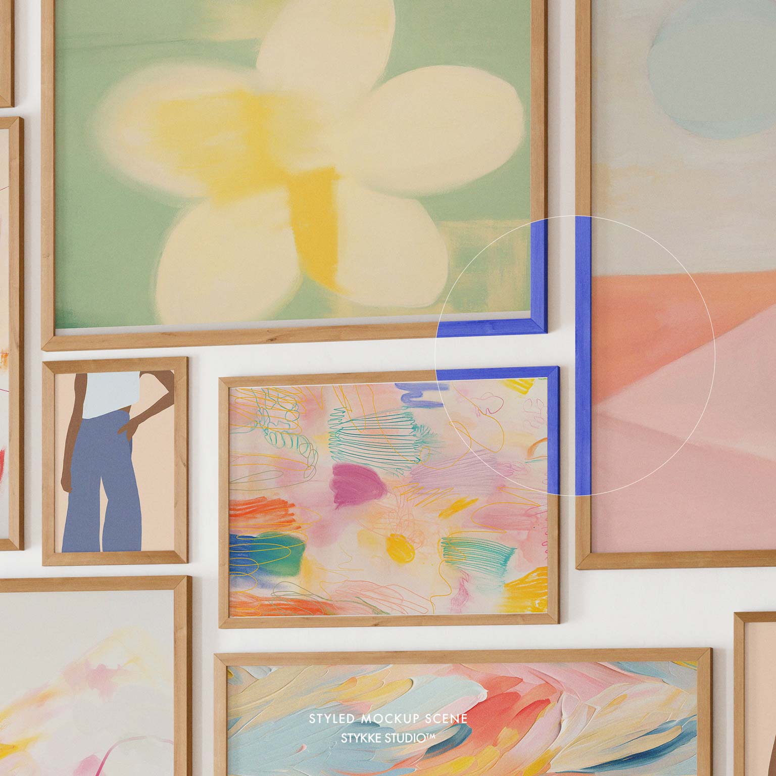 Gallery Wall Frame Mockup | Linen Cover 2