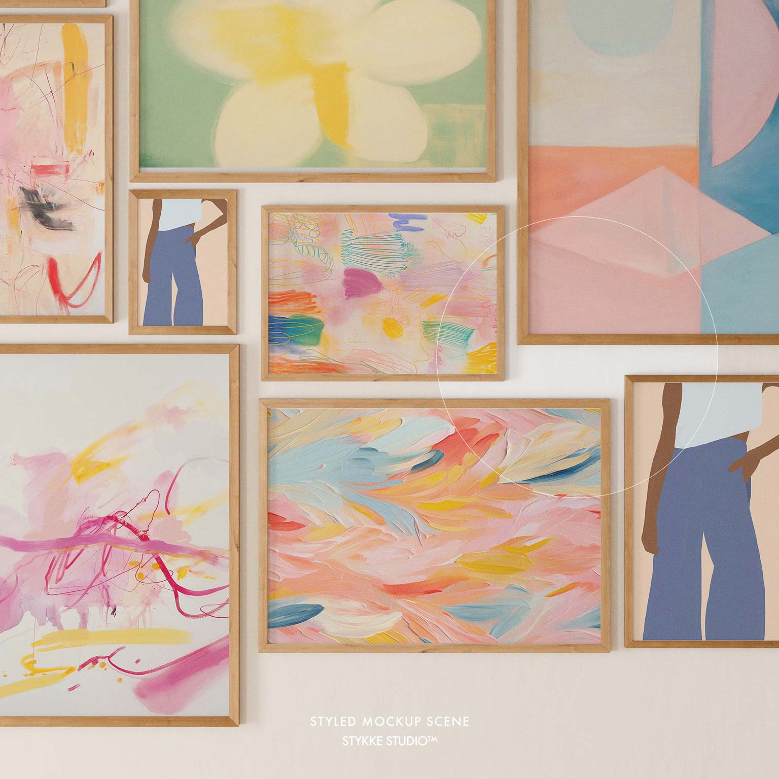 Gallery Wall Frame Mockup | Soft Light 1