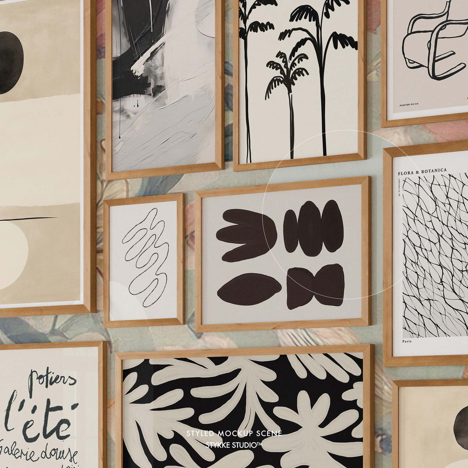 Gallery Wall Frame Mockup | Linen Cover 5