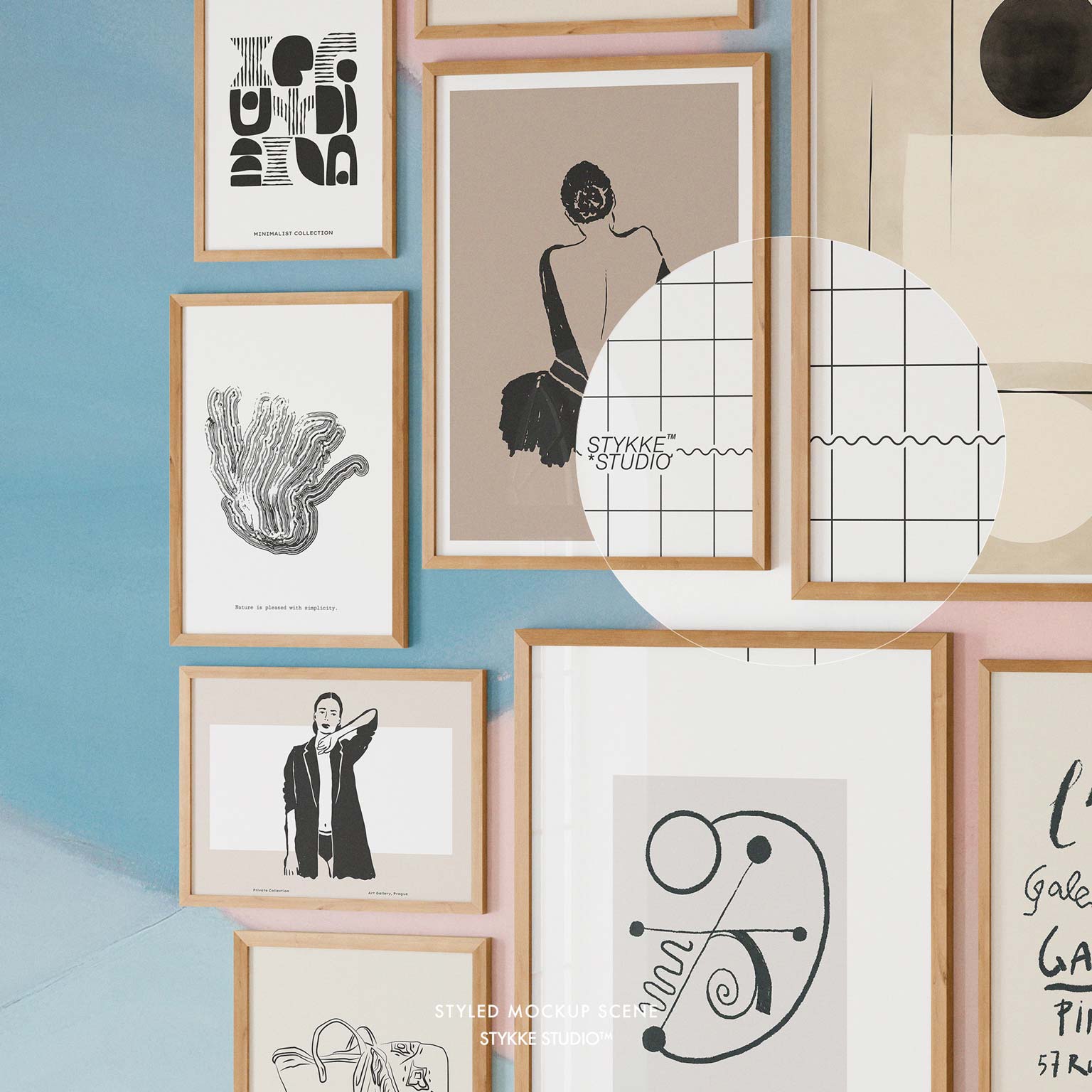 Gallery Wall Frame Mockup | Soft Light 4