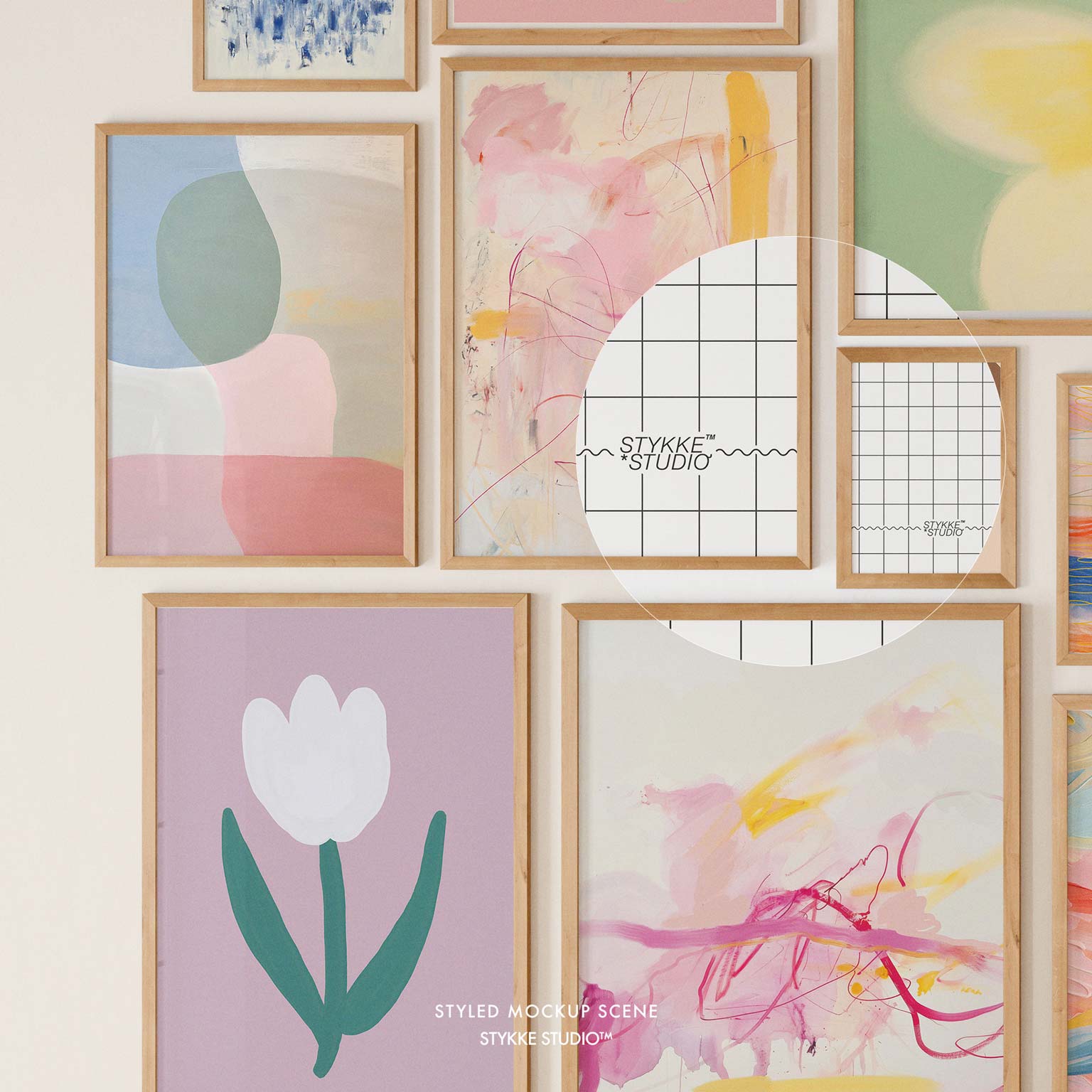 Gallery Wall Frame Mockup | Soft Light 1