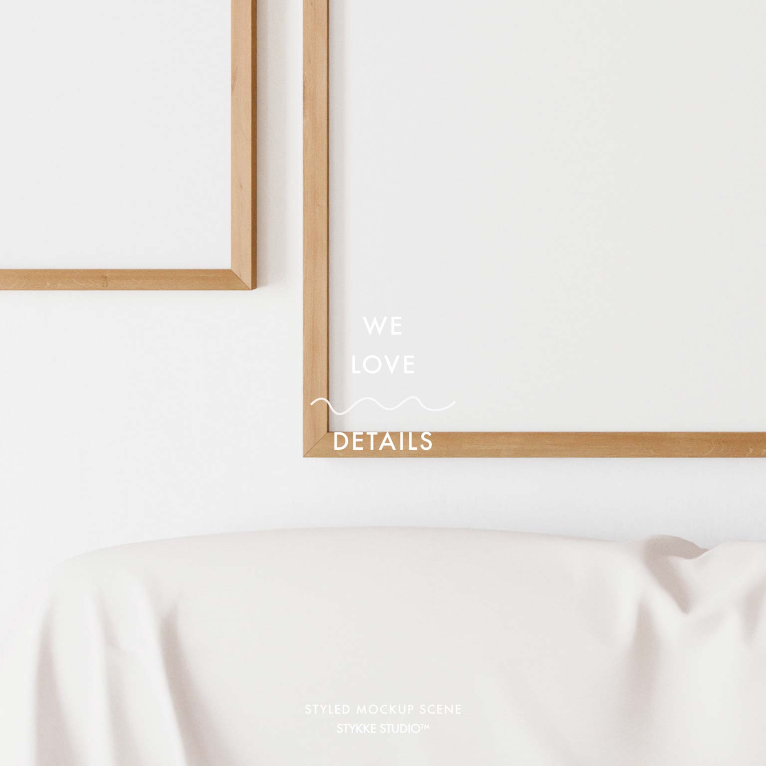 Gallery Wall Frame Mockup | Linen Cover 1