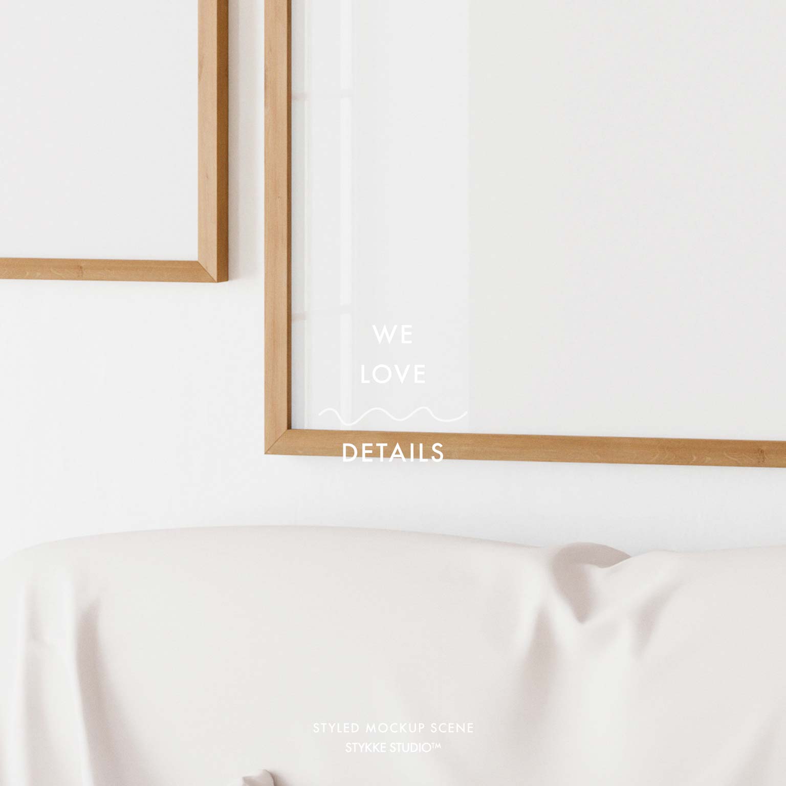 Gallery Wall Frame Mockup | Linen Cover 2