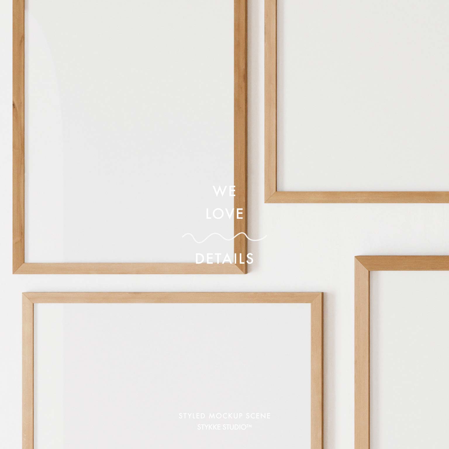 Gallery Wall Frame Mockup | Soft Light 3