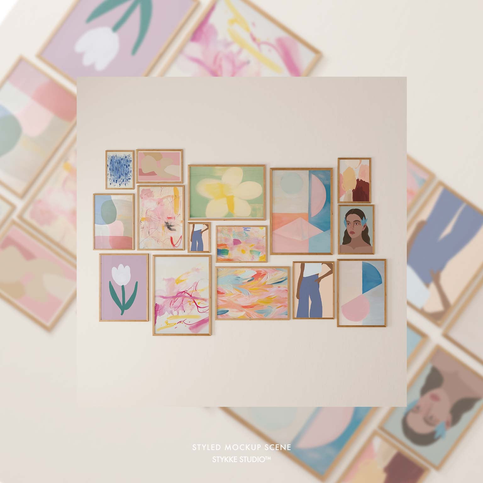 Gallery Wall Frame Mockup | Soft Light 1