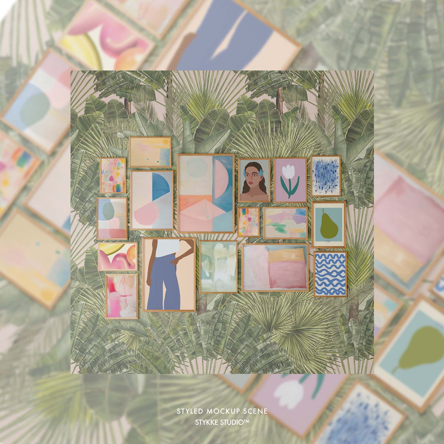 Gallery Wall Frame Mockup | Soft Light 3